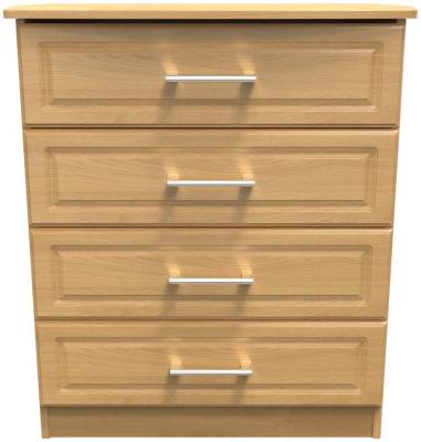 Gina Modern Oak 4 Drawer Chest