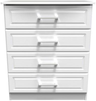 Gina White Ash 4 Drawer Chest