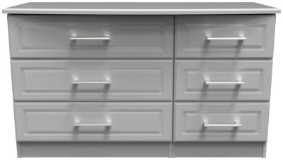 Product photograph of Gina Grey 6 Drawer Midi Dresser from Choice Furniture Superstore