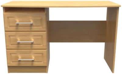 Gina Modern Oak 3 Drawer Single Pedestal Desk