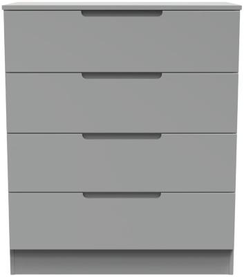 Milan Grey 4 Drawer Chest