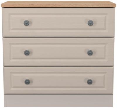 Norfolk Kashmir Ash And Bardolino Oak 3 Drawer Chest