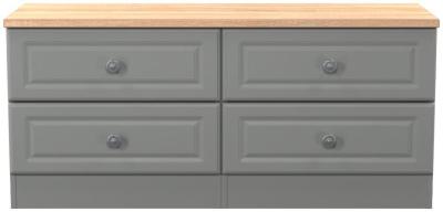 Product photograph of Norfolk Grey And Oak Effect Bed Box from Choice Furniture Superstore