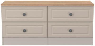 Product photograph of Norfolk Cashmere And Oak Effect Bed Box from Choice Furniture Superstore