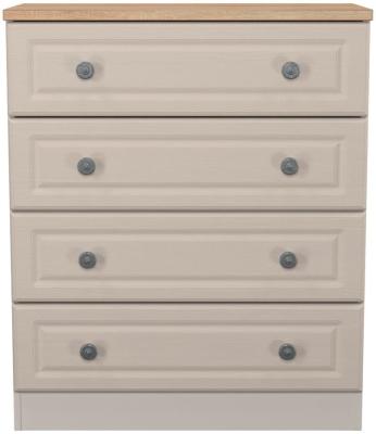 Norfolk Kashmir Ash And Bardolino Oak 4 Drawer Chest