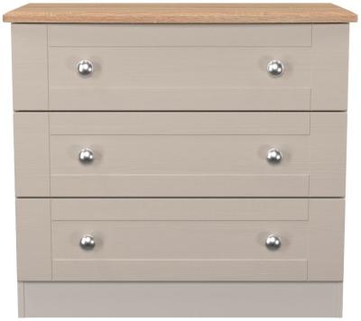 Sussex Kashmir Ash And Bardolino Oak 3 Drawer Chest