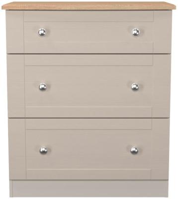 Sussex Kashmir Ash And Bardolino Oak 3 Drawer Deep Chest