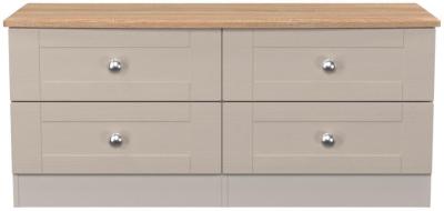 Product photograph of Sussex Cashmere And Oak Effect Bed Box from Choice Furniture Superstore