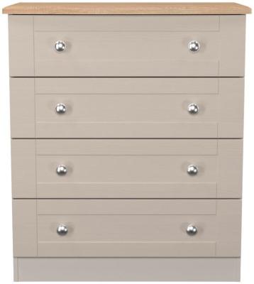 Sussex Kashmir Ash And Bardolino Oak 4 Drawer Chest