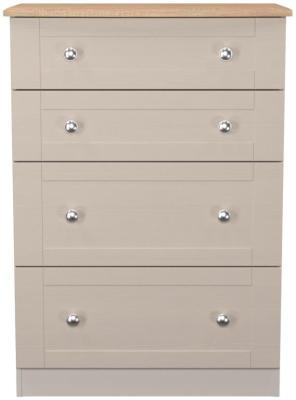 Sussex Kashmir Ash And Bardolino Oak 4 Drawer Deep Chest