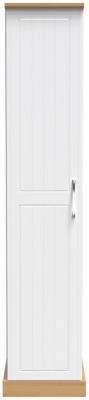 Whitney Modern Oak And White Ash 1 Door Single Wardrobe W 37cm X D 595cm