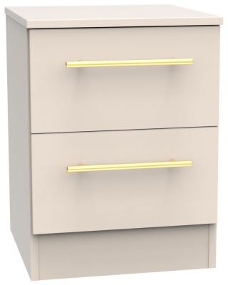 Product photograph of Haworth 2 Drawer Bedside Cabinet from Choice Furniture Superstore