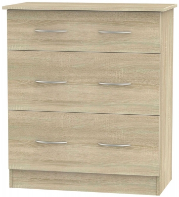 Product photograph of Avon Bardolino 3 Drawer Deep Chest from Choice Furniture Superstore