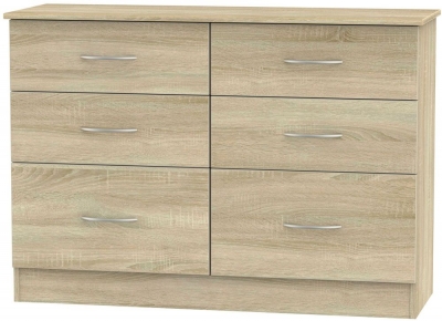 Product photograph of Avon Bardolino 6 Drawer Midi Chest from Choice Furniture Superstore