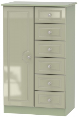 Product photograph of Balmoral Mushroom 1 Door Midi Wardrobe from Choice Furniture Superstore