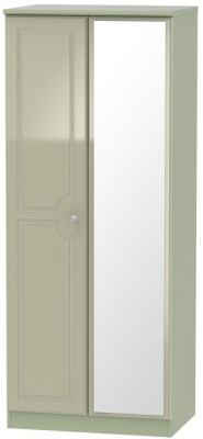 Product photograph of Balmoral Mushroom 2 Door Wardrobe - 1 Mirror from Choice Furniture Superstore