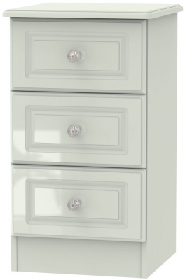 Product photograph of Balmoral Cashmere 3 Drawer Beside Cabinet from Choice Furniture Superstore