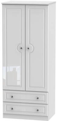 Product photograph of Balmoral 2 Door 2 Drawer Wardrobe from Choice Furniture Superstore