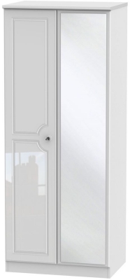 Product photograph of Balmoral 2 Door Mirror Wardrobe from Choice Furniture Superstore