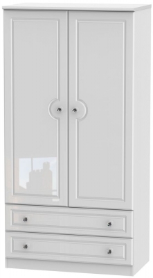 Product photograph of Balmoral 2 Door 2 Drawer 3ft Wardrobe from Choice Furniture Superstore