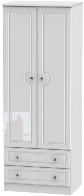 Product photograph of Balmoral 2 Door 2 Drawer Tall Wardrobe from Choice Furniture Superstore