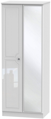 Product photograph of Balmoral 2 Door Tall Mirror Wardrobe from Choice Furniture Superstore