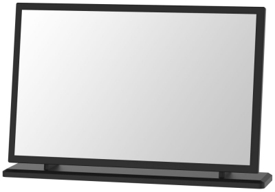 Product photograph of Camden Black Gloss Large Dressing Mirror from Choice Furniture Superstore