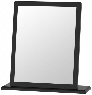 Product photograph of Camden Black Gloss Small Dressing Mirror from Choice Furniture Superstore