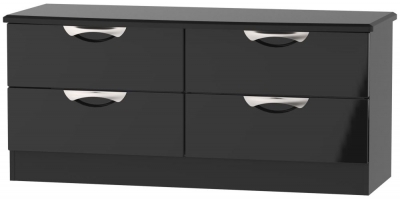 Product photograph of Camden Black Gloss Bed Box from Choice Furniture Superstore