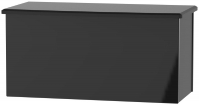 Product photograph of Camden Black Gloss Blanket Box from Choice Furniture Superstore