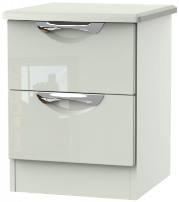 Camden Cashmere 2 Drawer Bedside Cabinet