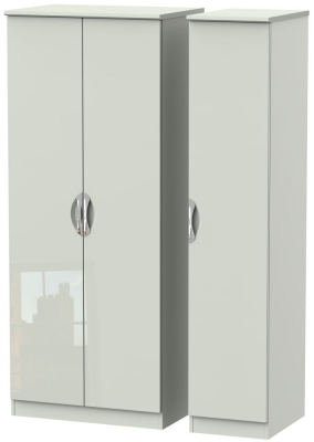 Product photograph of Camden Cashmere 3 Door Triple Wardrobe from Choice Furniture Superstore