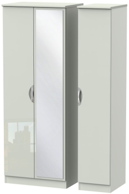 Product photograph of Camden Cashmere 3 Door Tall Triple Wardrobe - 1 Mirror from Choice Furniture Superstore