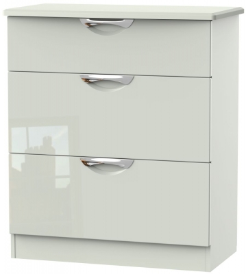 Camden Gloss Cashmere 3 Drawer Deep Chest