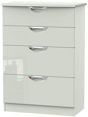 Camden Gloss Cashmere 4 Drawer Deep Chest