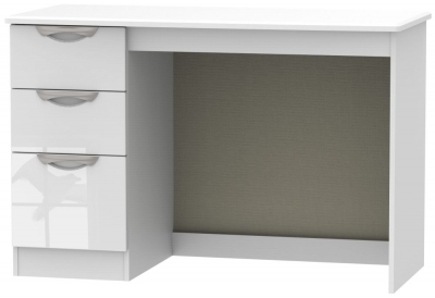 Camden White Gloss 3 Drawer Desk