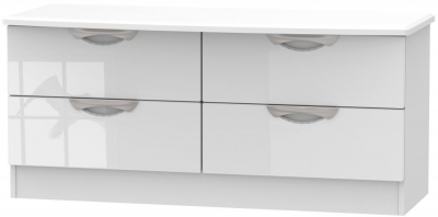 Product photograph of Camden White Gloss Bed Box from Choice Furniture Superstore