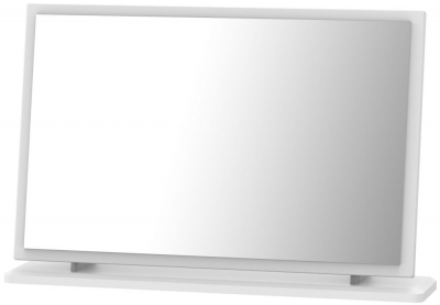 Product photograph of Camden White Gloss Large Dressing Mirror from Choice Furniture Superstore