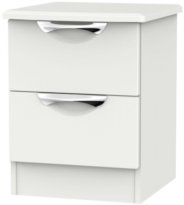 Product photograph of Camden Grey 2 Drawer Bedside Cabinet from Choice Furniture Superstore