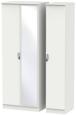 Product photograph of Camden Grey 3 Door Tall Triple Wardrobe - 1 Mirror from Choice Furniture Superstore