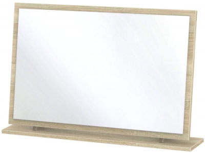 Product photograph of Contrast Oak Effect Large Dressing Mirror from Choice Furniture Superstore