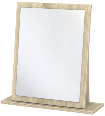 Product photograph of Contrast Oak Effect Small Dressing Mirror from Choice Furniture Superstore