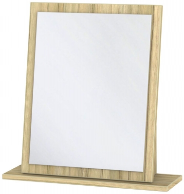 Product photograph of Contrast Modern Oak Small Dressing Mirror from Choice Furniture Superstore