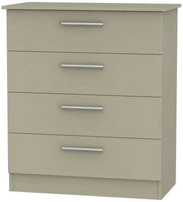 Product photograph of Contrast Mushroom 4 Drawer Chest from Choice Furniture Superstore