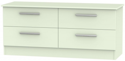 Product photograph of Contrast Cream Bed Box from Choice Furniture Superstore