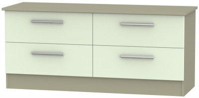 Product photograph of Contrast Cream And Mushroom Bed Box from Choice Furniture Superstore