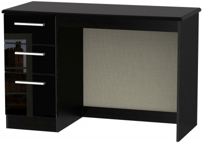 Product photograph of Knightsbridge Desk - High Gloss Black from Choice Furniture Superstore