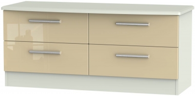 Product photograph of Knightsbridge Mushroom And Cashmere Matt Bed Box from Choice Furniture Superstore