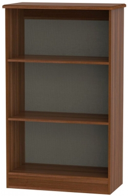 Product photograph of Knightsbridge Walnut Effect Bookcase from Choice Furniture Superstore