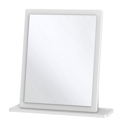 Product photograph of Knightsbridge Small Mirror - Comes In White High Gloss Black High Gloss And Cream High Gloss And Cream Matt Options from Choice Furniture Superstore